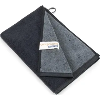 Bassetti NEW Shades Gäste-Handtuch aus 100% Baumwolle in der Farbe Antracite G2, Maße: 40x60 cm - 9328131