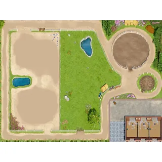 SkippiDoo Kinderteppich Spielteppich Pferde z.B. Schleich® Kinderzimmerteppich Kinderteppich 120 cm x 160 cm