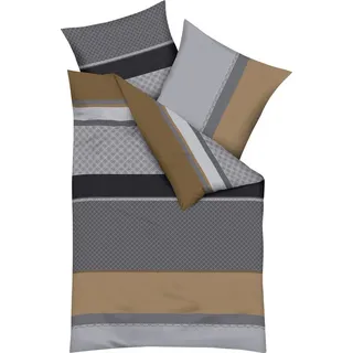 KAEPPEL Imperial Gestreift Gold 155 x 220 cm + 80 x 80 cm