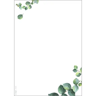 Sigel Motivpapier weiß,grün DIN A5 90 g/m2 100 Blatt