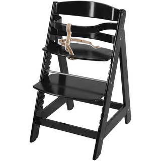 Hochstuhl ROBA "Treppenhochstuhl Sit up III, schwarz" Gr. B/H/T: 45 cm x 80 cm x 54 cm, schwarz Baby Stühle Hochstühle aus Holz