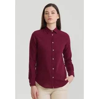 Felix Hardy Hemdbluse Basic Hemd Bordeaux S