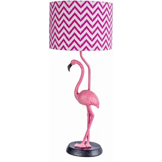 Lampe Flamingo Figur Nachttischlampe Tischlampe Tischleuchte Vogelfigur Leuchte