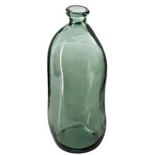 Atmosphera - Uly Flaschenvase Recyclingglas khaki 35 cm