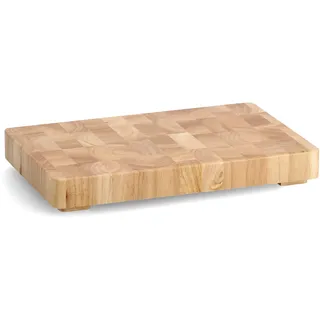 Zeller Hackblock Gummibaum 1-tlg. 42 x 27 x 5,5 cm Beige