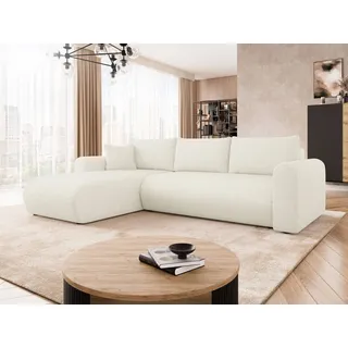 Mirjan24 Eckcouch Kaschmir 5-Sitzer Beige