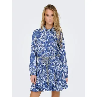 Only Blusenkleid »ONLLUMINA L/S SHORT DRESS WVN NOOS«, XL (42) - N-Gr, Surf the Web AOP:LUMINA AOP, , 13192447-XL N-Gr