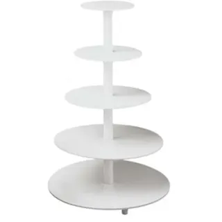 Etagere mit Schraube aus Kunststoff, 5 Etagen für Kuchen und Torten, Dekoration für Geburtstag, Torte
