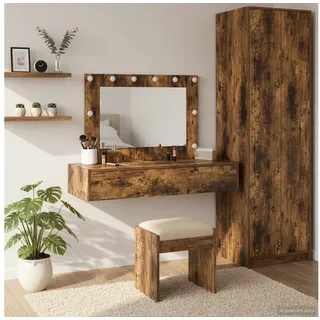 vidaXL Schminktisch mit Speicher Braun 100 x 40 x 70 cm Holzwerkstoff 865239
