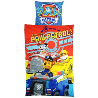 Paw Patrol 0121990 Microfaser-Bettwäsche, Polyester, blau, 135/200, 37,5 x 27 x 4 cm
