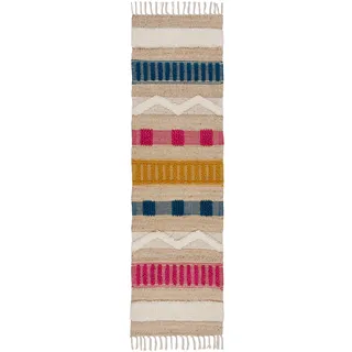KADIMA DESIGN Wharfe Teppichläufer 60 x 230 cm Mehrfarbig