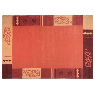 THEKO Teppich , rot , Wolle , Maße (cm): B: 90 H: 1,4
