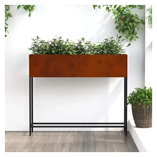 vidaXL Hochbeet Rostig 100 x 26 x 82 cm Cortenstahl