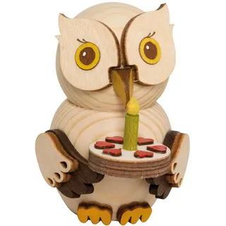Kuhnert Mini-Eule mit Torte 7 cm