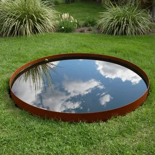 Findway Gardens Wasserbecken/Wasserspiegel - Runde CORTEN Schale 100cm | Feuerschale