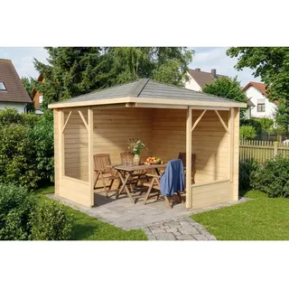 Alpholz Gartenhaus Maik-28 3,25 x 3,25 m Beige