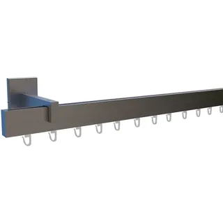 INDEKO Paneelwagen 1-läufig Ø 0 mm 200 cm Silber/Grau