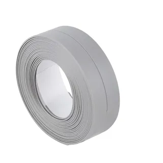 2 m Länge-Caulk-selbstklebend Wanne Bad und Wand mit Becken-Spüle Küche mit Verzierung badezimmer-Dichtband grau anti-Mehltau-Abdichtungsstreifen-Klebeband