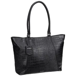 Burkely Cool Colbie Shopper Baumwolle/Leder/Synthetik Black