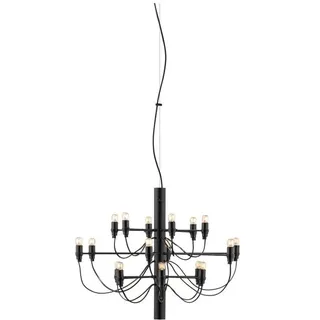 Flos 2097/18 Kronleuchter Frosted Bulbs Matt Black