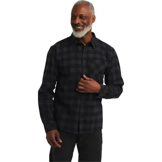 Jack Wolfskin Flanellhemd kariert Schwarz 3XL
