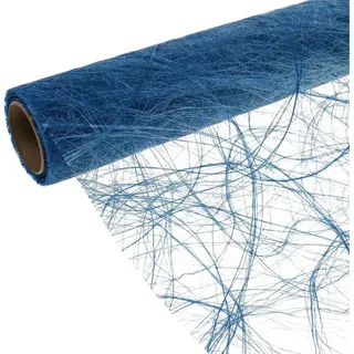 Florists Products Tischläufer Deko Vlies Sizoweb Blau Tischläufer 30cm x 5m Maritim blau