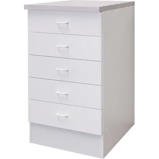 Flex-Well Unterschrank Schubkastenschrank 50 x 0 x 0 cm Weiß