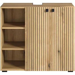 trendteam Waschbeckenunterschrank 90 x 79 x 53 cm Braun