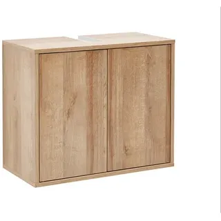 Fackelmann Waschbeckenunterschrank Finn 60 x 50 x 30,5 cm Braun