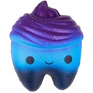 Festivalartikel Spielfigur Verschiedene Typen Antistress Squish Perfektes Geschenk für Ihr Kind!, (1-tlg) bunt Galaxie-Zahn