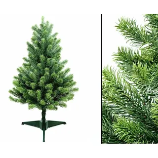 Schwer entflammbarer Weihnachtsbaum 85cm mit 156 Zweigen aus Spritzguss Nadeln v