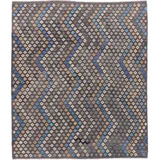 Nain Trading Orientteppich Kelim Afghan Heritage 260x299 Handgewebter Orientteppich, rechteckig, Höhe: 5 mm grau