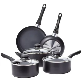 Amazon Basics Topf-Set 8-tlg. 4 x Kochtopf + 4 x Pfanne