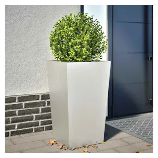 vidaXL Pflanzkübel 45 x 45 x 75 cm Weiß