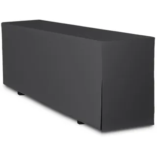 TexDeko Biertischhusse Premium für Bierzeltgarnitur 220 x 60cm Blickdicht waschbar (Anthrazit)