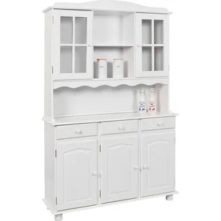 VCM Buffet Siena 130 x 198 x 43 cm Weiß