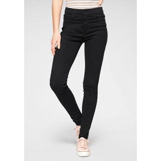 Skinny-fit-Jeans LEVI'S "720 High Rise" Gr. 25, Länge 28, schwarz (black gala x y) Damen Jeans Röhrenjeans