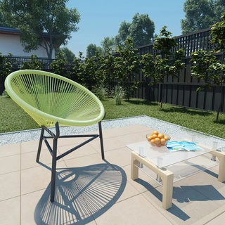 Garten-Acapulco-Stuhl Poly-Rattan Grün, Gartenstühle Modern Design DE