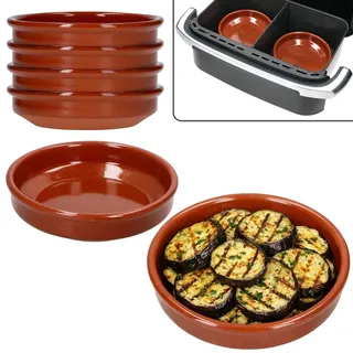 Mambocat Airfryer Tonschalen 6er Set 4-tlg. 6 x Ø16 cm