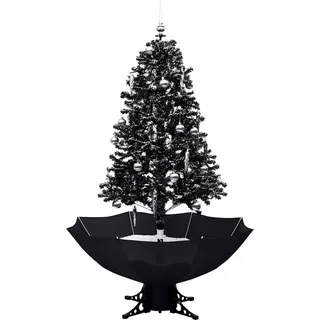 vidaXL Schneiender Weihnachtsbaum Schwarz 170 cm