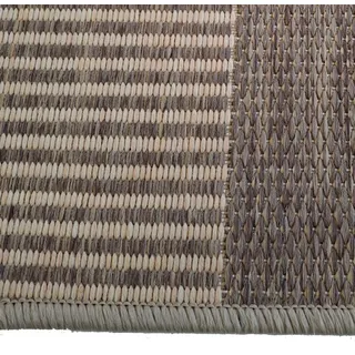 Mertex Läufer Teppichläufer Rom Meterware Flurteppich flach gewebt mit Kettelkante, rechteckig beige 100 cm x 400 cm
