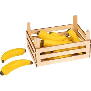 Goki Bananen in Holzkiste Stiege für Kaufladen, Holz