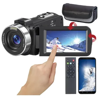 Somikon 8K-UHD-WLAN-Camcorder schwarz