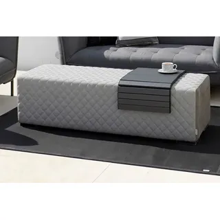 OUTFLEXX Cozy Loungebank, flanelle, Alu/Sunbrella, 148 x 50 x 42 cm