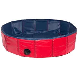 Karlie Doggy Pool Swimmingpool für Hunde 80 cm Blau/Rot