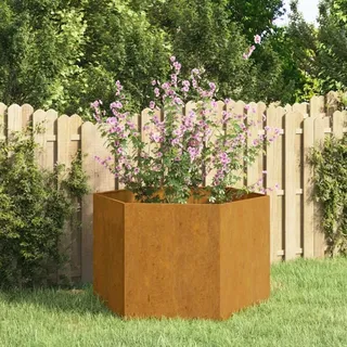 vidaXL Pflanzkübel Rostig 60 x 60 x 45 cm Cortenstahl