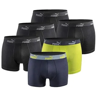 Puma Boxershorts 6er Pack black/blue/green M