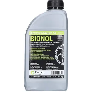 DANICO BIOTECH Bremsflüssigkeit Hydrauliköl Bionol 1 l