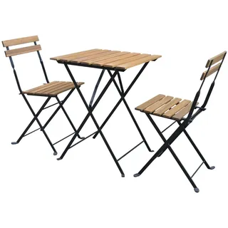 3-tlg. IVY Bistro Set aus Akazienholz - Braun