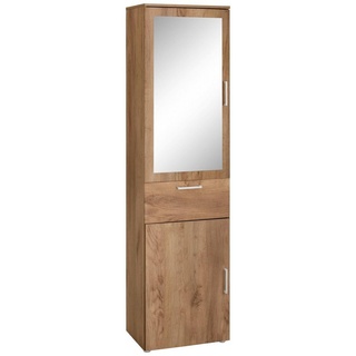 Paroli Garderobenschrank Susa mit Spiegel goldfarben